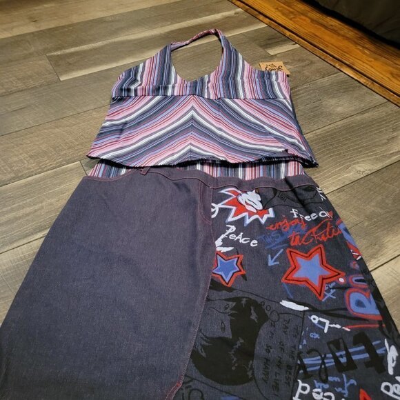 Vintage Ivy Jane Halter top and mini skirt - Picture 1 of 14